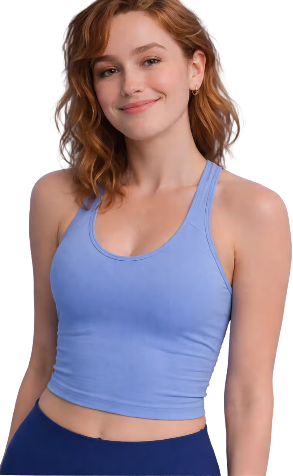 Smiling fit person